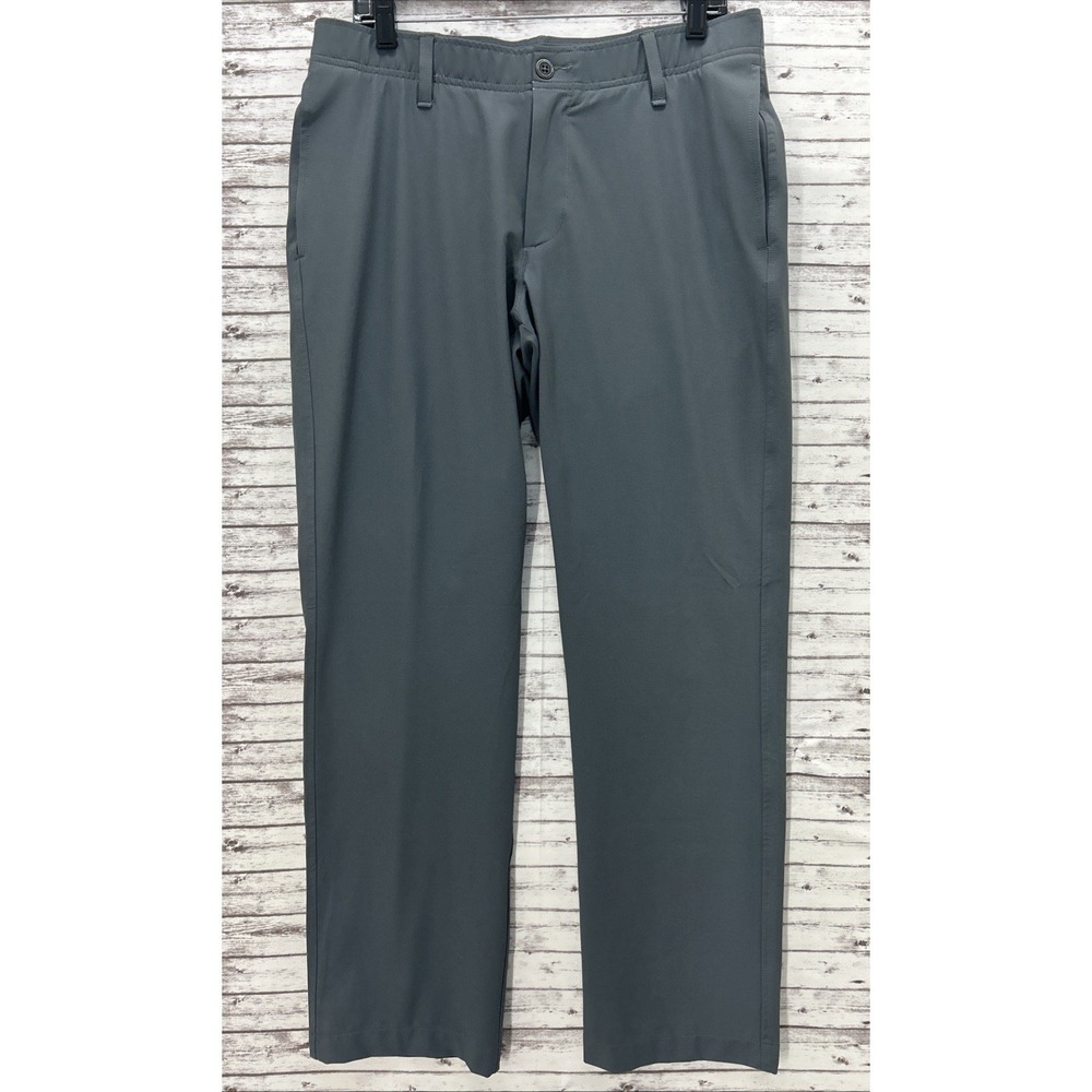 Under Armour UA Golf Pants Men's 34X30 Gray Performance Straight Fit 1377300-012